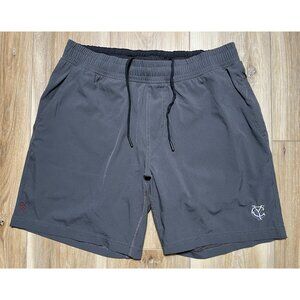 Rhone Mako Lined Gray Embroidered “YC” Shorts - Men Size Medium
